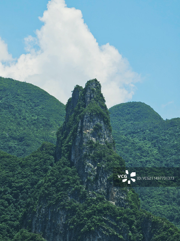 巫山剪刀峰图片素材