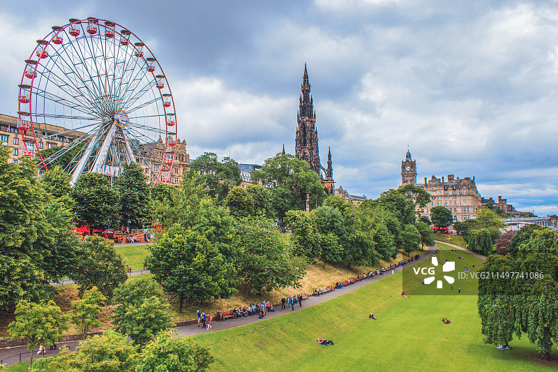 爱丁堡王子街花园图片素材