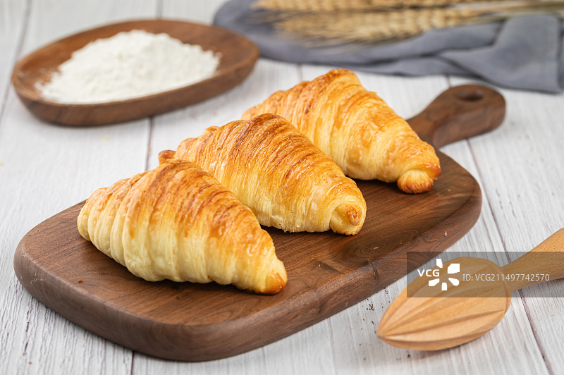 营造早餐小面包图片素材