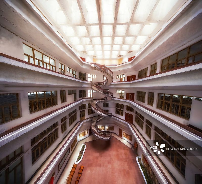 河海大学旋转楼梯图片素材