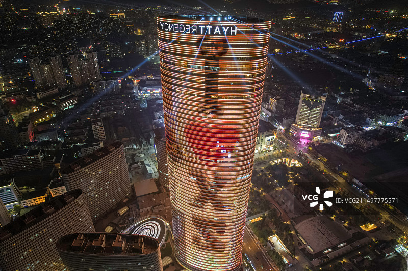 徐州苏宁广场夜景图片素材