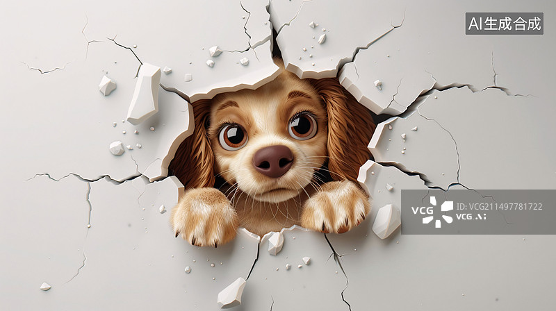 【AI数字艺术】动物创意设计概念插图可爱宠物装饰背景图片素材