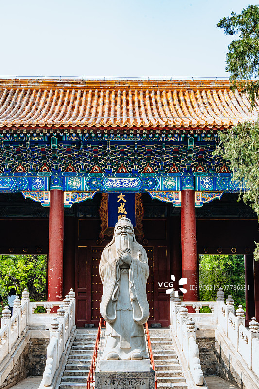 北京孔庙碑亭建筑图片素材