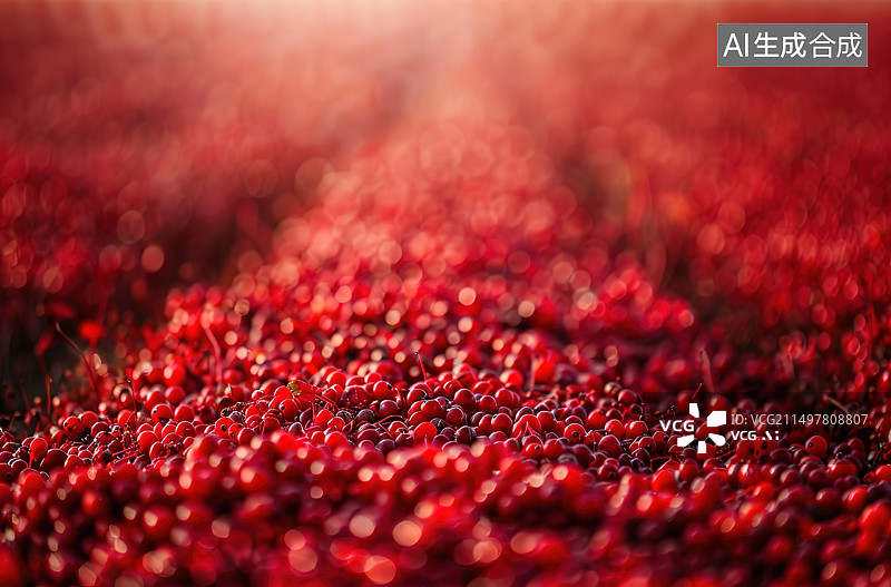【AI数字艺术】红色闪光的全画幅拍摄图片素材