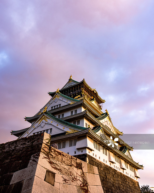 日本大阪天守阁图片素材