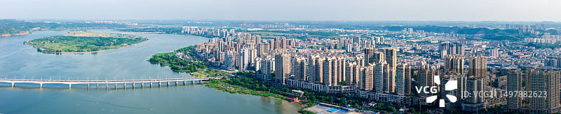 遂宁市安居区航拍全景图图片素材