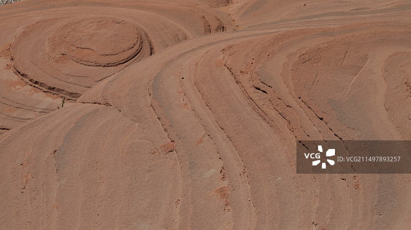 陕西榆林市波浪谷丹霞地貌图片素材