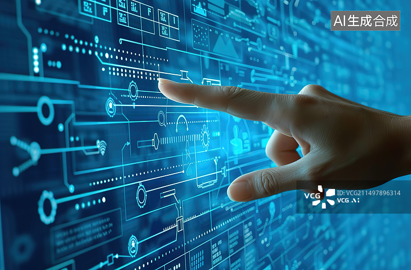 【AI数字艺术】触摸显示屏图片素材