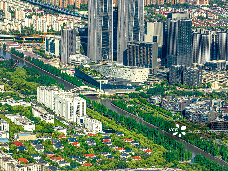 张江润和国际总部园 张江科学会堂 张江科学城 张江高科产业园区 浦东开发开放 川杨河图片素材