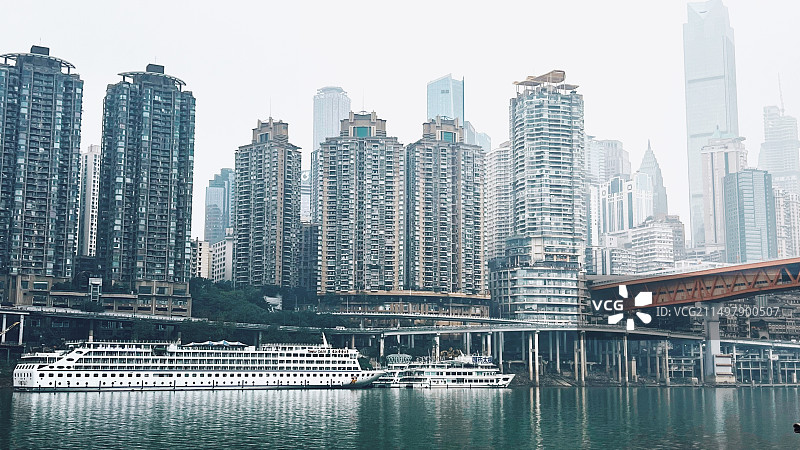 嘉陵江码头图片素材