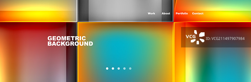鲜艳的几何矩形背景图片素材