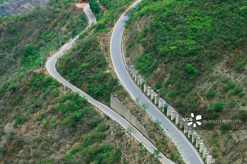 丽宁十八弯 丽宁公路图片素材