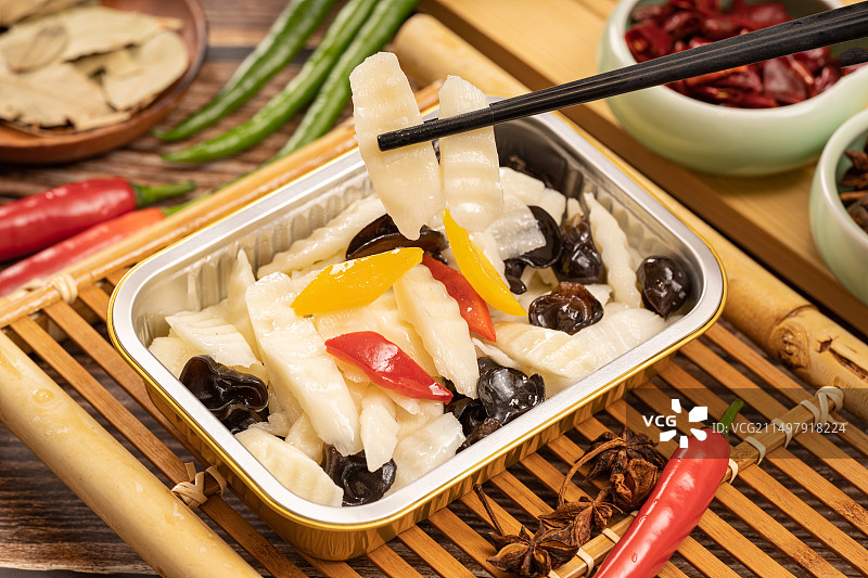 清炒山药片图片素材