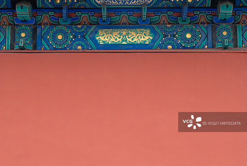 古老的宫廷红墙图片素材