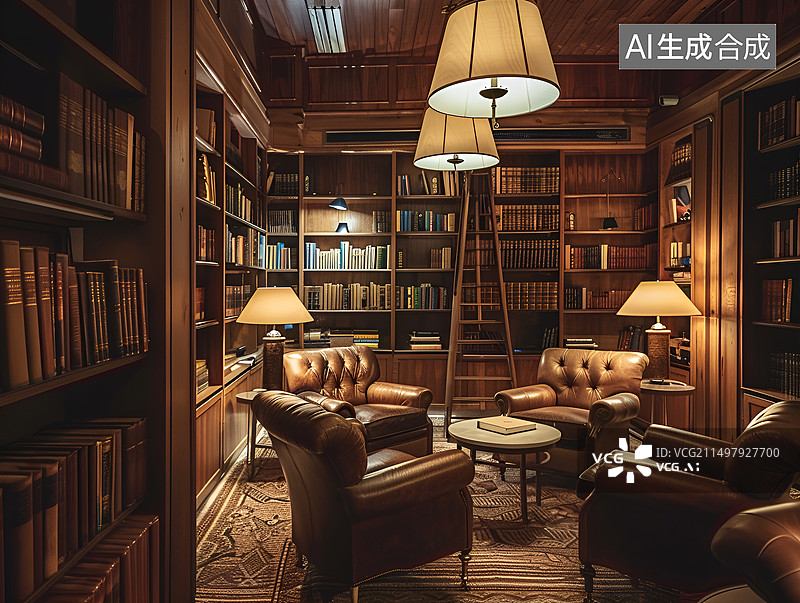 【AI数字艺术】室内装潢设计空间客厅书房样板房展厅会议室茶室图片素材