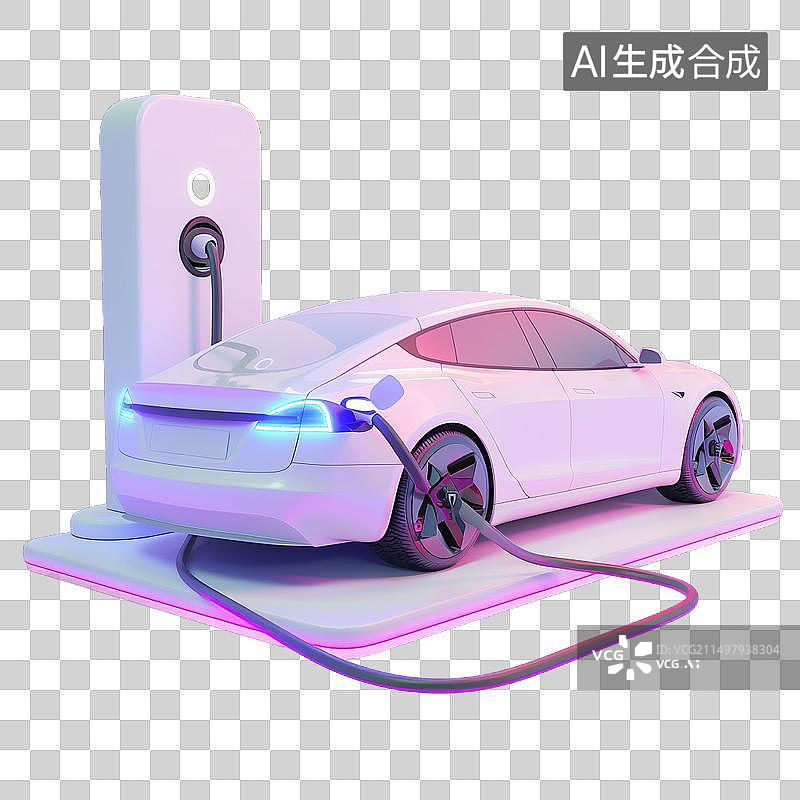 【AI数字艺术】新能源 汽车 充电桩图片素材