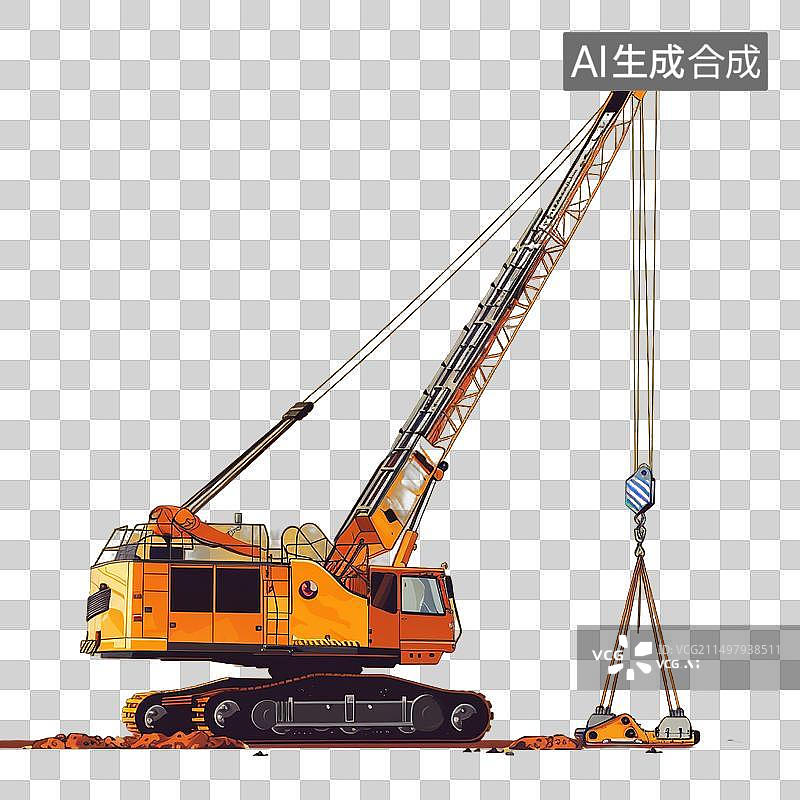 【AI数字艺术】挖掘机图片素材