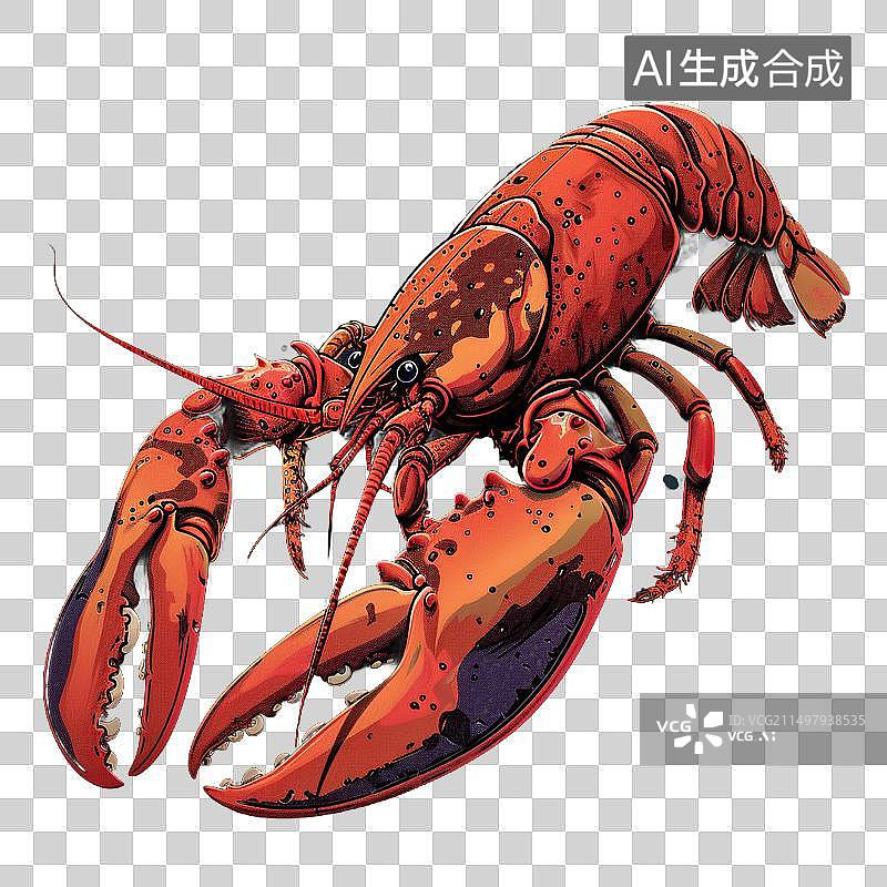 【AI数字艺术】小龙虾图片素材