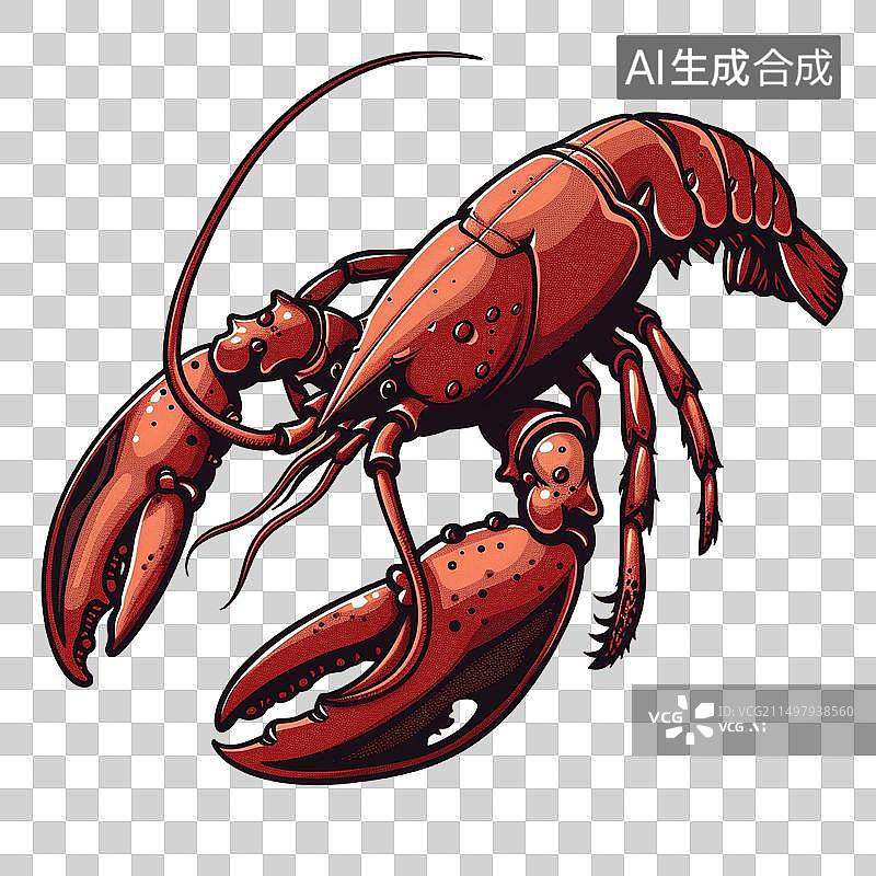 【AI数字艺术】小龙虾图片素材