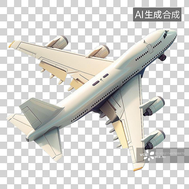 【AI数字艺术】卡通的  元素 飞机图片素材