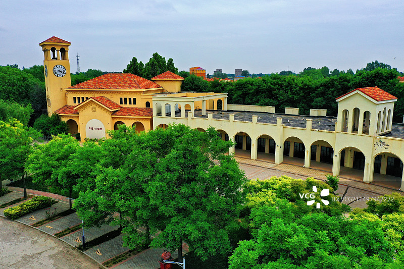 华北明珠白洋淀雄安雄县温泉城图片素材