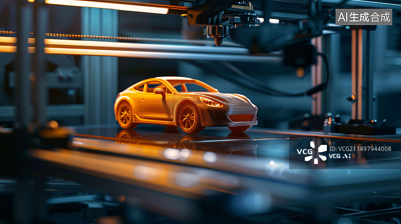 【AI数字艺术】汽车维修保养机器维护零件修理售后商业背景图片素材