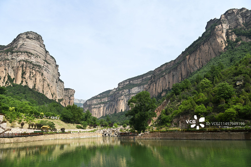 集自然风光与革命传统于一体的风景名胜区：山西长治黎城县黄崖洞图片素材