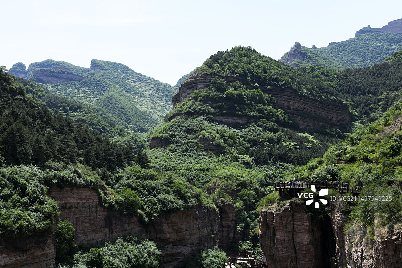 集自然风光与革命传统于一体的风景名胜区：山西长治黎城县黄崖洞图片素材