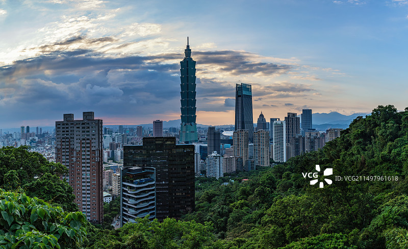 中国台湾省台北101大厦图片素材