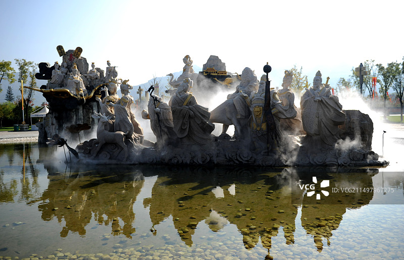 西安曲江楼观道文化展示区图片素材