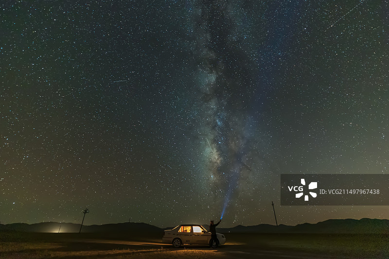 阿里星空银河图片素材