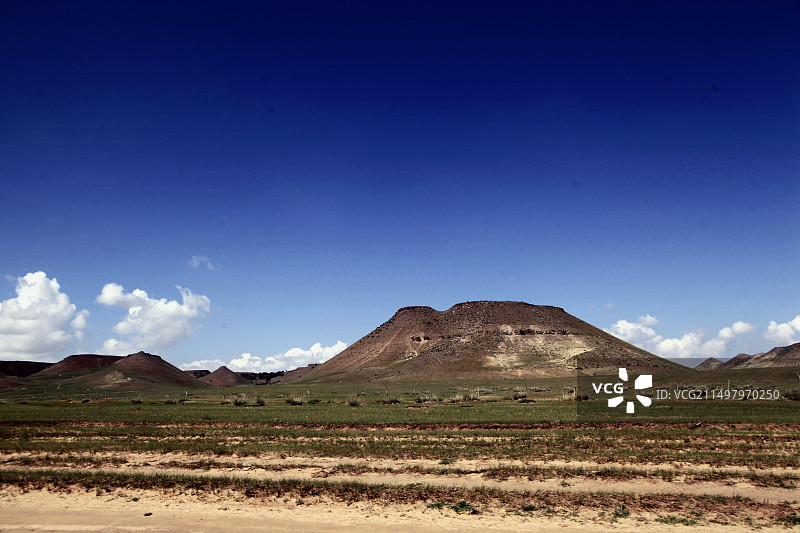 内蒙古锡林浩特草原火山地质公园图片素材