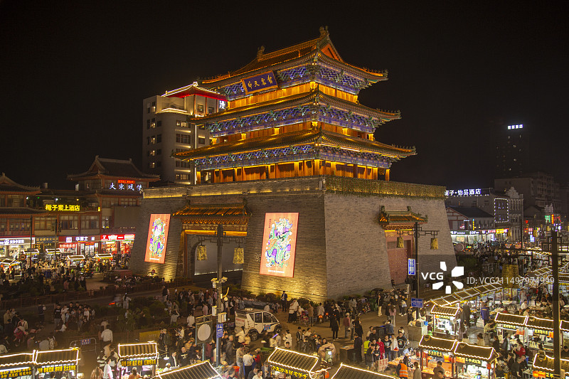 河南开封鼓楼图片素材