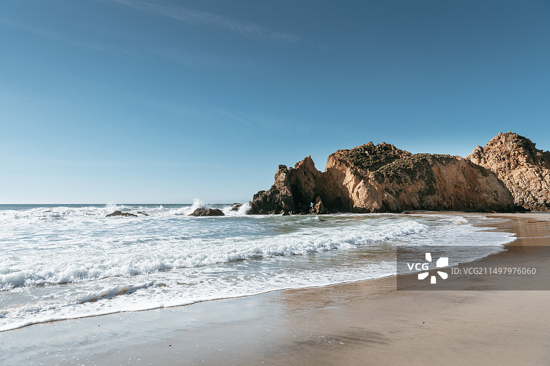 美国加州1号公路|紫色海滩PfeifferBeach图片素材