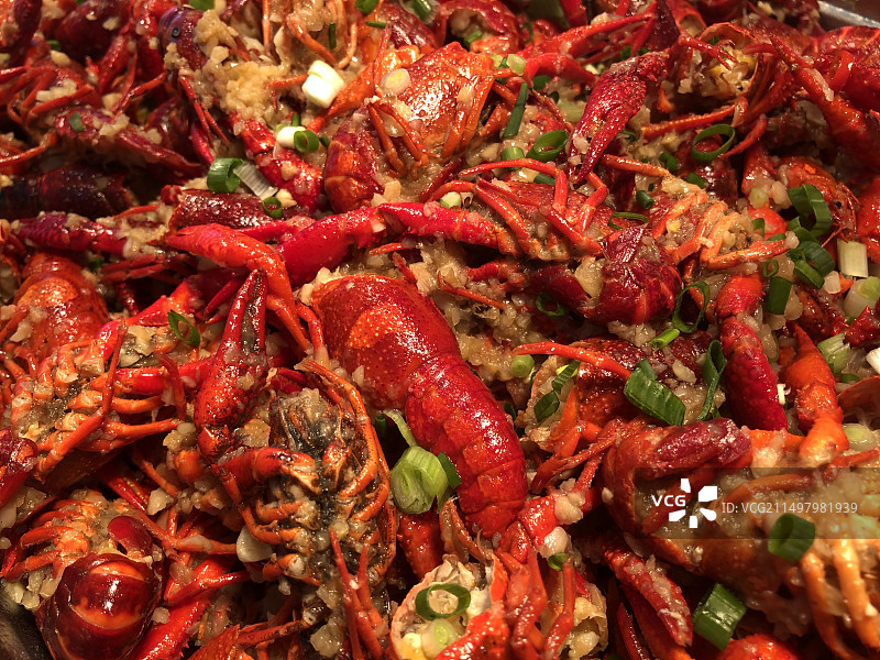 蒜香麻辣小龙虾图片素材