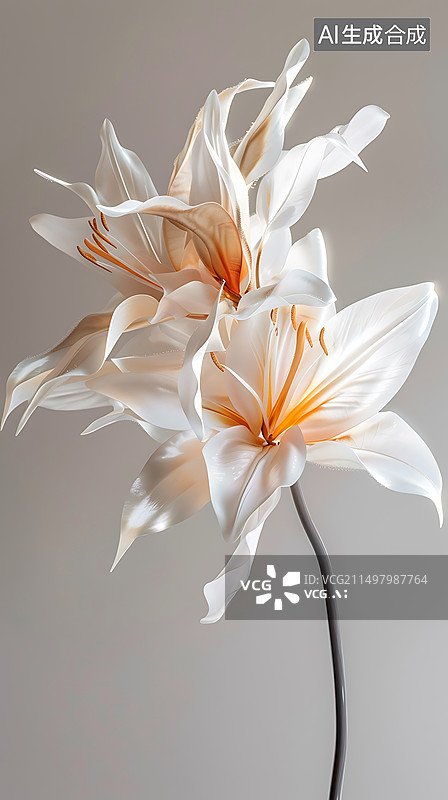 【AI数字艺术】华丽的一朵鲜花装饰画图片素材