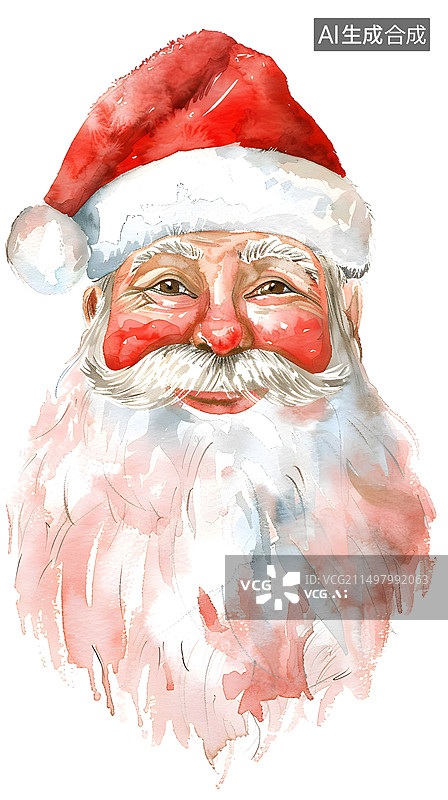 【AI数字艺术】圣诞老人卡通插画图片素材