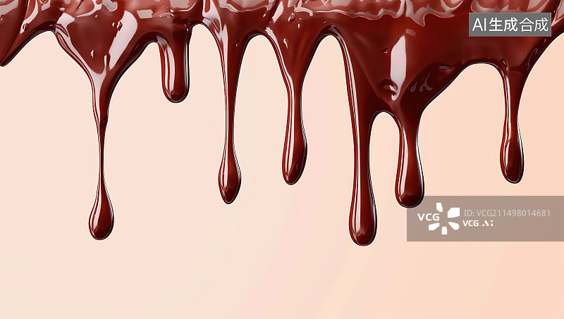 【AI数字艺术】白色背景下的巧克力蛋糕特写镜头图片素材