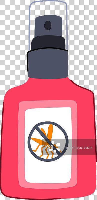 卡通蜱虫驱蚊图片素材