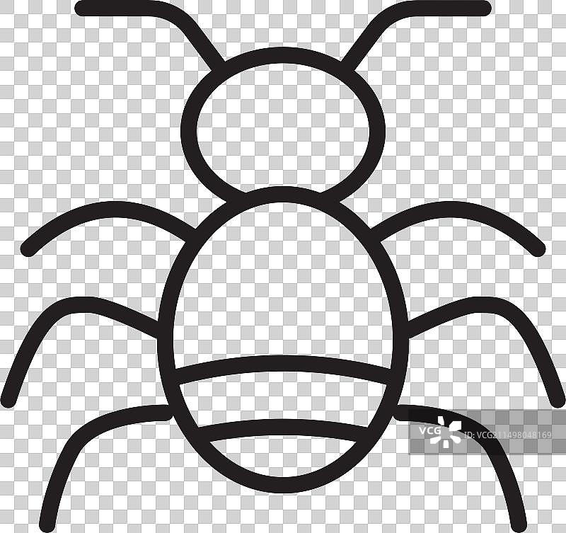 蚂蚁图标线条设计模板图片素材