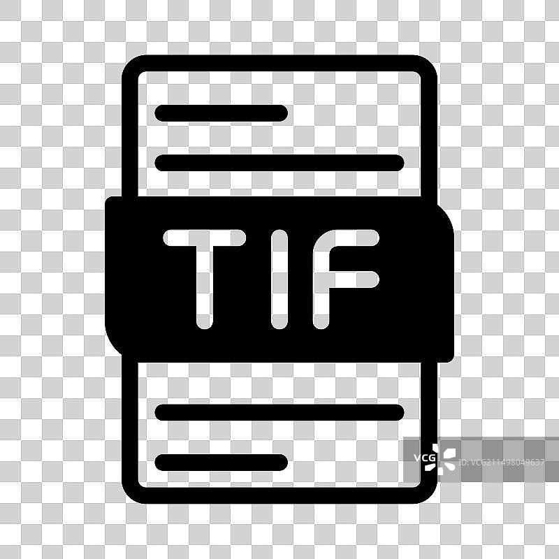 TIF文件类型图标文件文档图形设计图片素材