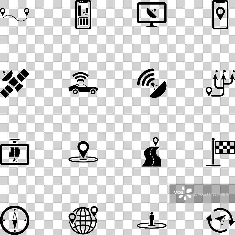 卫星图标 - 可任意放大缩小 - 可更改图片素材