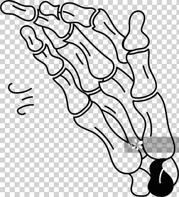 骷髅手图片素材