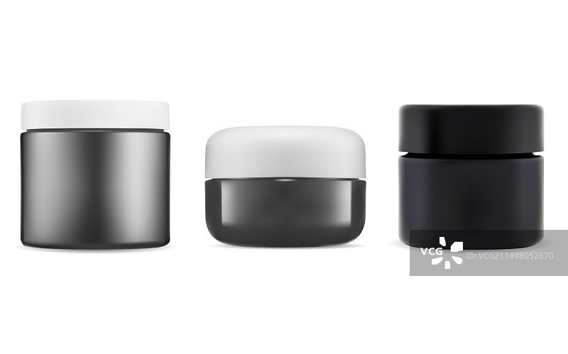 化妆品面霜罐容器模板图片素材
