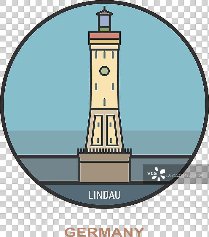 德国林道城镇风光图片素材