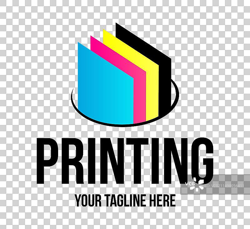 数字印刷logo设计模板图片素材