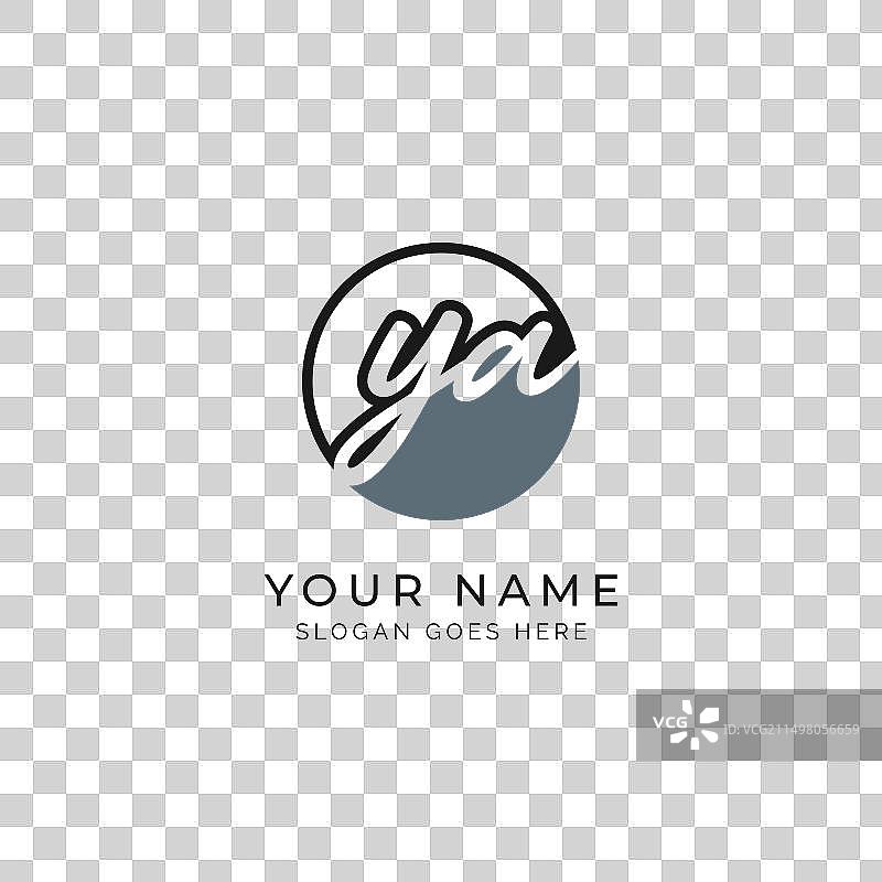 Ya字母首字母签名图标图片素材