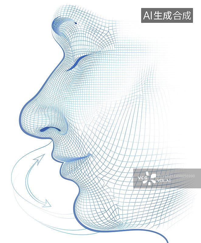 【AI数字艺术】打喷嚏鼻塞症状概念图图片素材