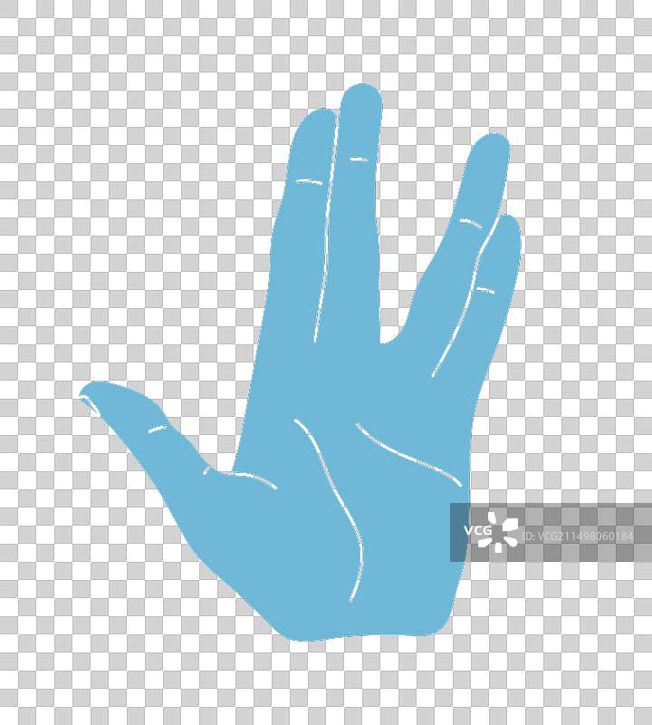 瓦肯举手礼图片素材