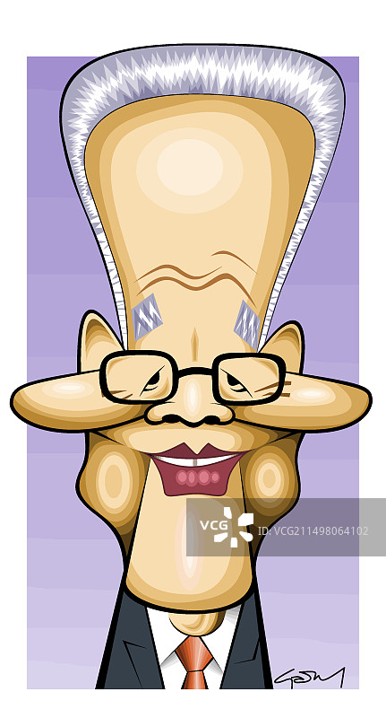 真锅淑郎，日裔美籍气象学家插画图片素材